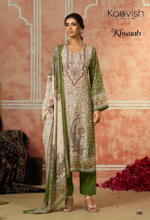 KAAVISH KHWAAB WHOLESALE VISCOSE PASHMINA WINTER WEAR UNSTITCH SALWAR SUITS FOR EXPORT