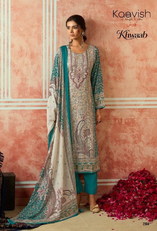 KAAVISH KHWAAB WHOLESALE VISCOSE PASHMINA WINTER WEAR UNSTITCH SALWAR SUITS FOR EXPORT
