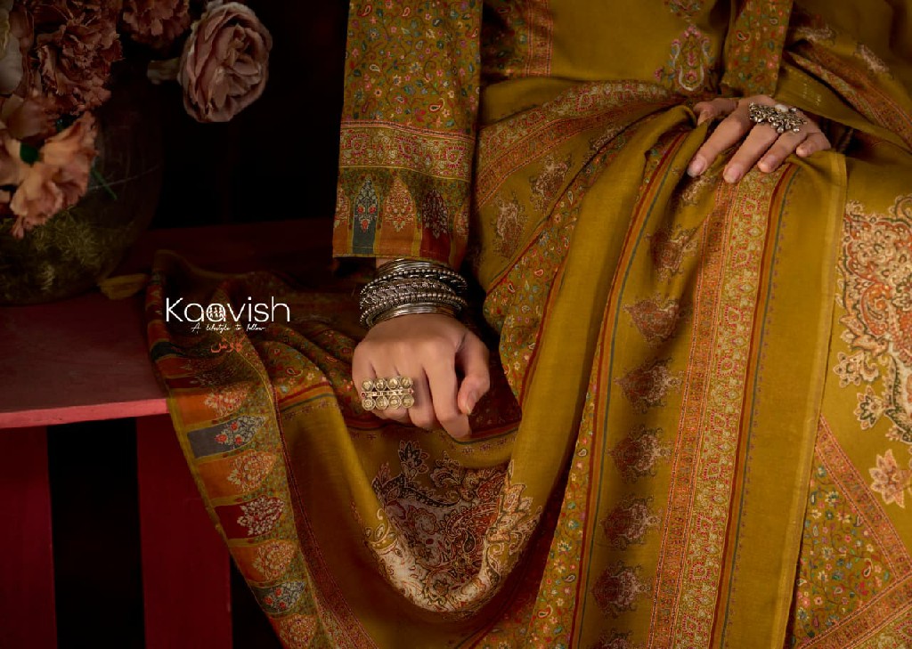 KAAVISH ILHAM WHOLESALE VISCOSE PASHMINA WINTER SPECIAL UNSTITCH SALWAR SUITS ONLINE