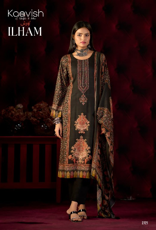 KAAVISH ILHAM WHOLESALE VISCOSE PASHMINA WINTER SPECIAL UNSTITCH SALWAR SUITS ONLINE