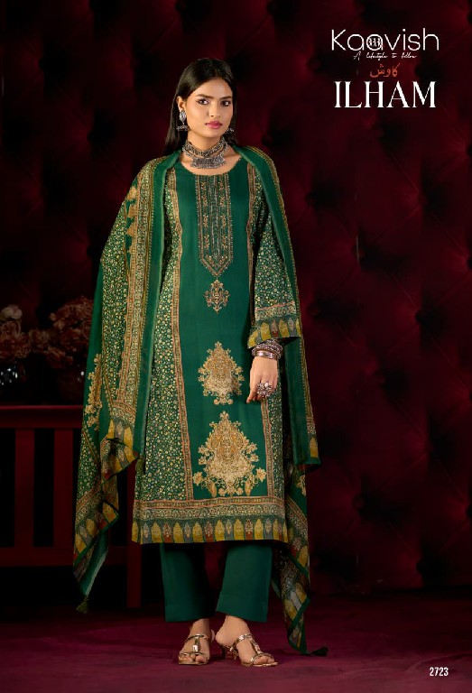 KAAVISH ILHAM WHOLESALE VISCOSE PASHMINA WINTER SPECIAL UNSTITCH SALWAR SUITS ONLINE