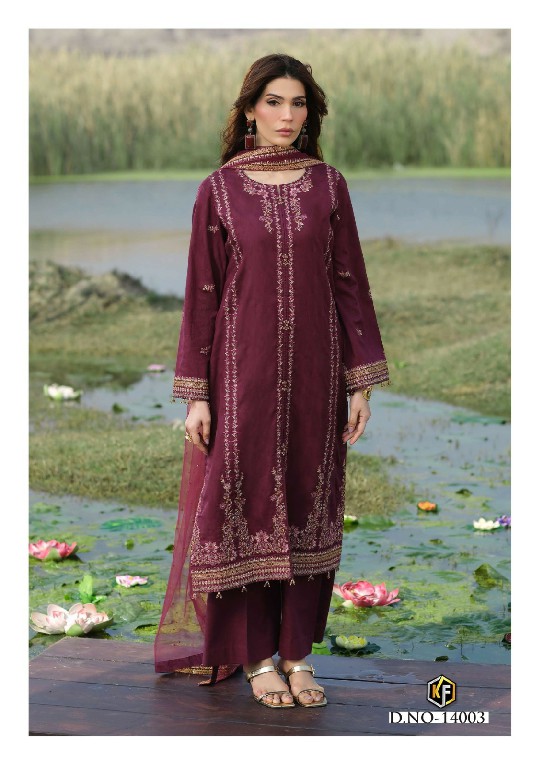KEVAL FAB KANEEZ VOL 14 WHOLESALE HEAVY LAWN PRINTED PAKISTANI CASUAL WEAR DRESS MATERIAL ONLINE
