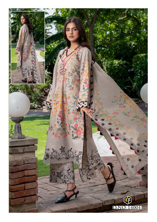 KEVAL FAB KANEEZ VOL 14 WHOLESALE HEAVY LAWN PRINTED PAKISTANI CASUAL WEAR DRESS MATERIAL ONLINE