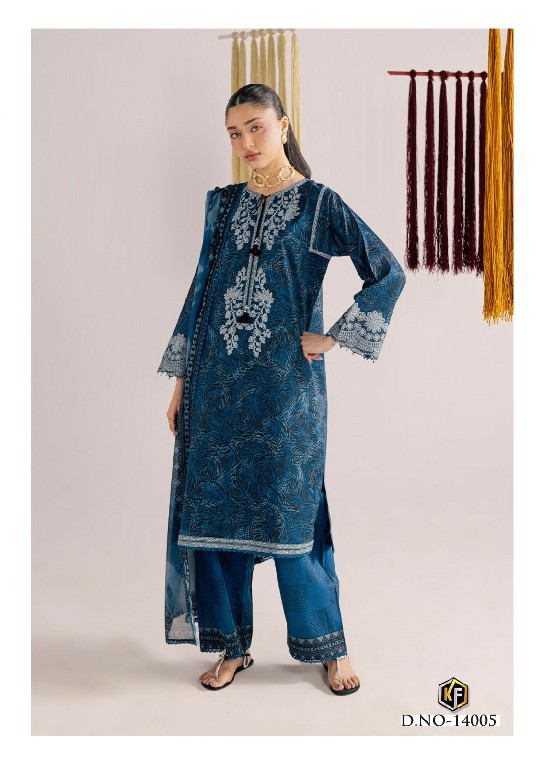 KEVAL FAB KANEEZ VOL 14 WHOLESALE HEAVY LAWN PRINTED PAKISTANI CASUAL WEAR DRESS MATERIAL ONLINE