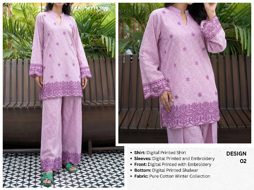 SAPHRON ALLURE EMBROIDERED WHOLESALE READYMADE BEAUTIFUL ELEGANT COMBO CORD SET FOR EXPORT