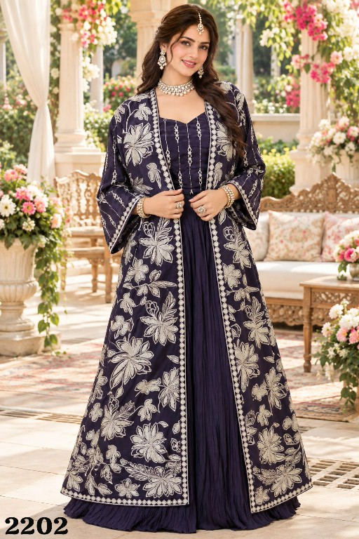 MRUDANGI RAKUL WHOLESALE READYMADE REAL CHINON SILK PARTY WEAR INDO WESTERN DRESS FOR WOMEN ONLINE