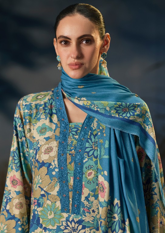 PRM TRENDZ AESTER WHOLESALE VISCOSE PASHMINA WINTER CLASSY DESIGN UNSTITCH SALWAR SUITS FOR EXPORT
