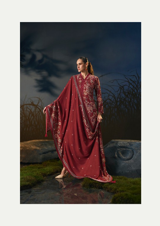 PRM TRENDZ AESTER WHOLESALE VISCOSE PASHMINA WINTER CLASSY DESIGN UNSTITCH SALWAR SUITS FOR EXPORT