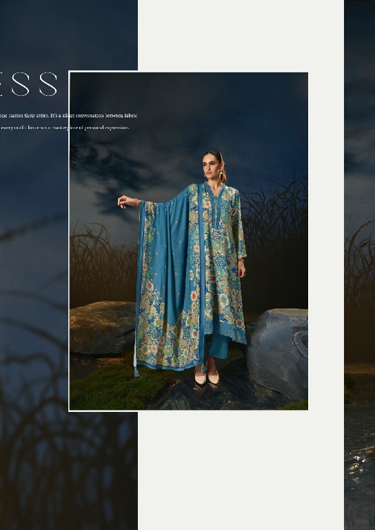 PRM TRENDZ AESTER WHOLESALE VISCOSE PASHMINA WINTER CLASSY DESIGN UNSTITCH SALWAR SUITS FOR EXPORT