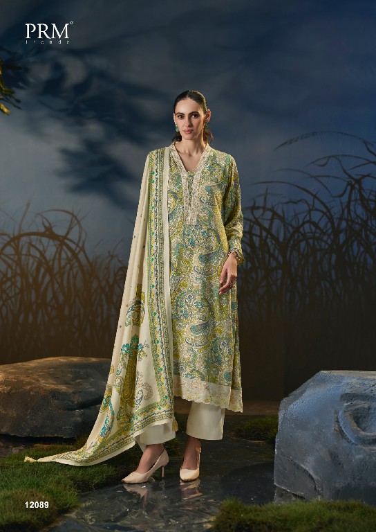 PRM TRENDZ AESTER WHOLESALE VISCOSE PASHMINA WINTER CLASSY DESIGN UNSTITCH SALWAR SUITS FOR EXPORT