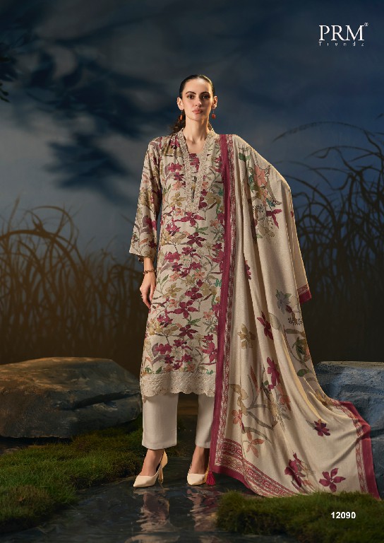 PRM TRENDZ AESTER WHOLESALE VISCOSE PASHMINA WINTER CLASSY DESIGN UNSTITCH SALWAR SUITS FOR EXPORT