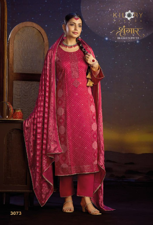 KILORY TRENDS SHRINGAR WHOLESALE PURE GAJJI SILK FESTIVE LOOK UNSTITCH SALWAR SUITS EXPORTER