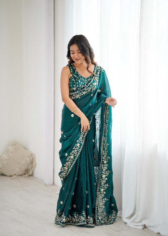 SP SERIES D.NO SP-89 WHOLESALE HEAVY FENDY SILK DESIGNER WEAR SAREES FOR WOMEN EXPORTER