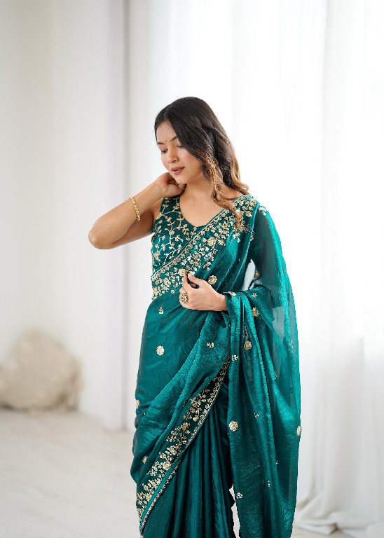 SP SERIES D.NO SP-89 WHOLESALE HEAVY FENDY SILK DESIGNER WEAR SAREES FOR WOMEN EXPORTER
