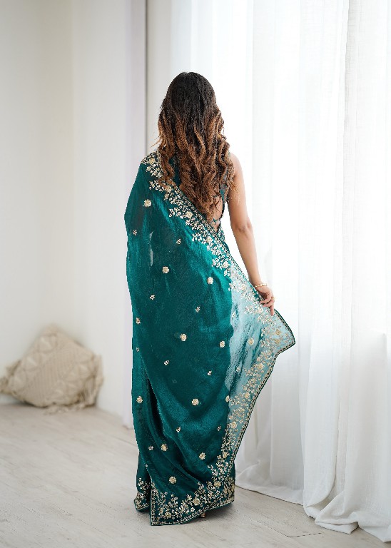SP SERIES D.NO SP-89 WHOLESALE HEAVY FENDY SILK DESIGNER WEAR SAREES FOR WOMEN EXPORTER