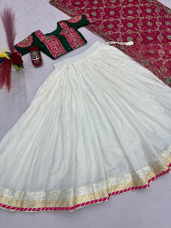 PRISHA CREATION D.NO PC-610 WHOLESALE READYMADE NAVRATRI UNIQUE STYLE LEHENGA CHOLI FOR EXPORT