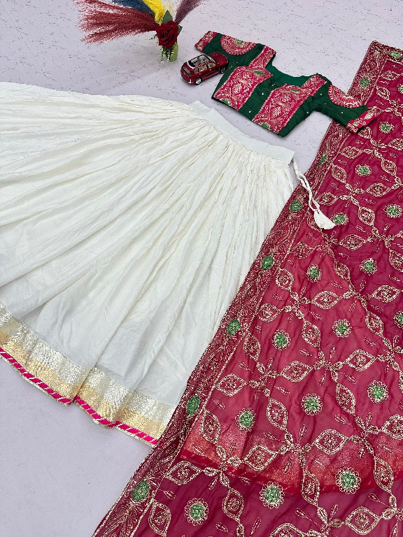 PRISHA CREATION D.NO PC-610 WHOLESALE READYMADE NAVRATRI UNIQUE STYLE LEHENGA CHOLI FOR EXPORT