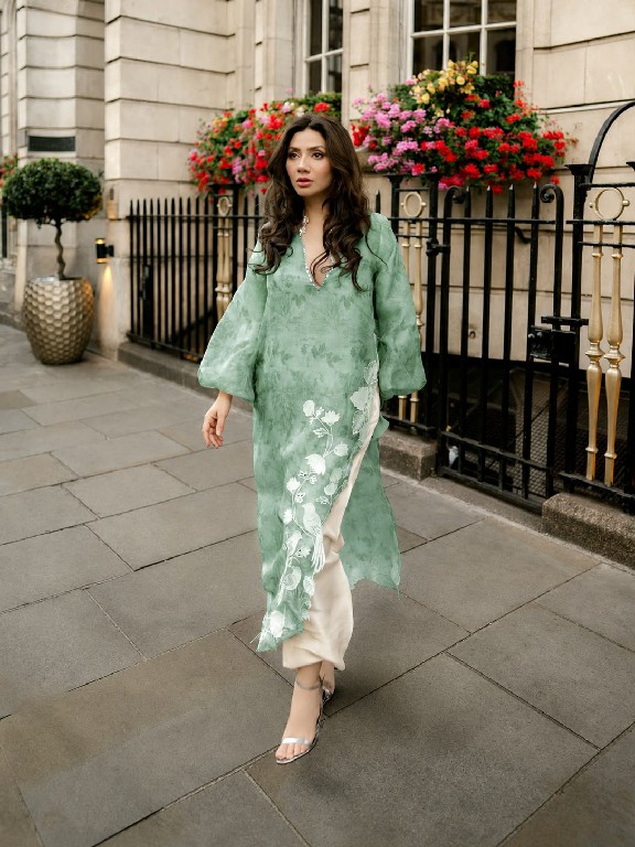 TEXTILEDEAL D.NO 6054 WHOLESALE READYMADE ORGANZA DESIGNER 3 PCS SUITS FOR EXPORT