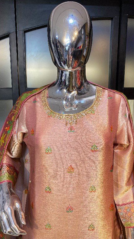 POONAM DESIGNER D.NO P96-P97 WHOLESALE READYMADE GIRAFFE VISCOSE SILK FESTIVE WEAR 3 PCS COMBO SET SUITS EXPORTER