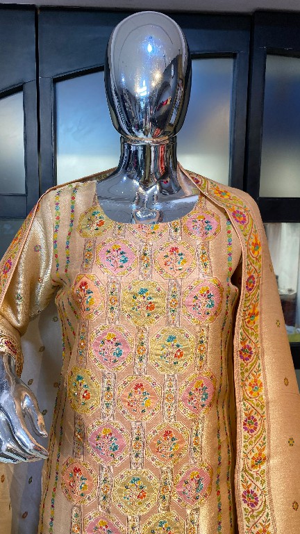 POONAM DESIGNER D.NO P96-P97 WHOLESALE READYMADE GIRAFFE VISCOSE SILK FESTIVE WEAR 3 PCS COMBO SET SUITS EXPORTER