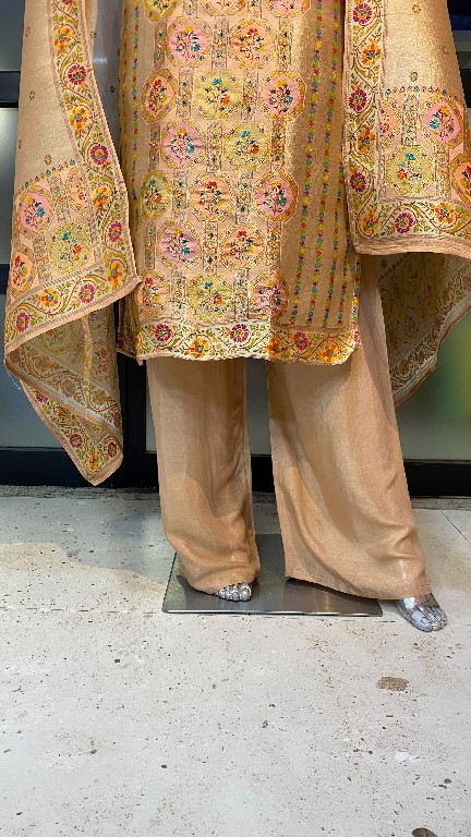 POONAM DESIGNER D.NO P96-P97 WHOLESALE READYMADE GIRAFFE VISCOSE SILK FESTIVE WEAR 3 PCS COMBO SET SUITS EXPORTER