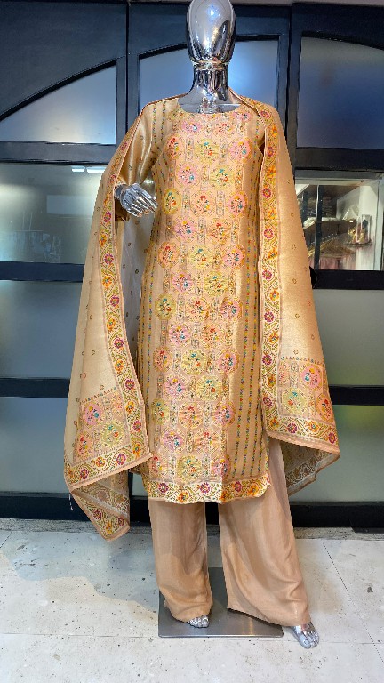 POONAM DESIGNER D.NO P96-P97 WHOLESALE READYMADE GIRAFFE VISCOSE SILK FESTIVE WEAR 3 PCS COMBO SET SUITS EXPORTER