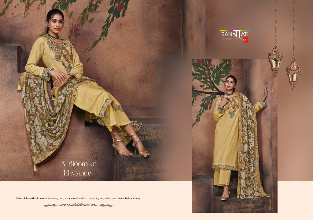 RANGATI PRINTS LOTUS VOL 5 WHOLESALE PASHMINA WINTER COLLECTION UNSTITCH  SALWAR SUITS EXPORTER