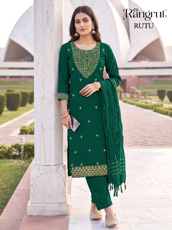 RANGRUT RUTU WHOLESALE READYMADE MALAI CREPE BIG SIZE ELEGANCE 3 PCS SUITS EXPORTER