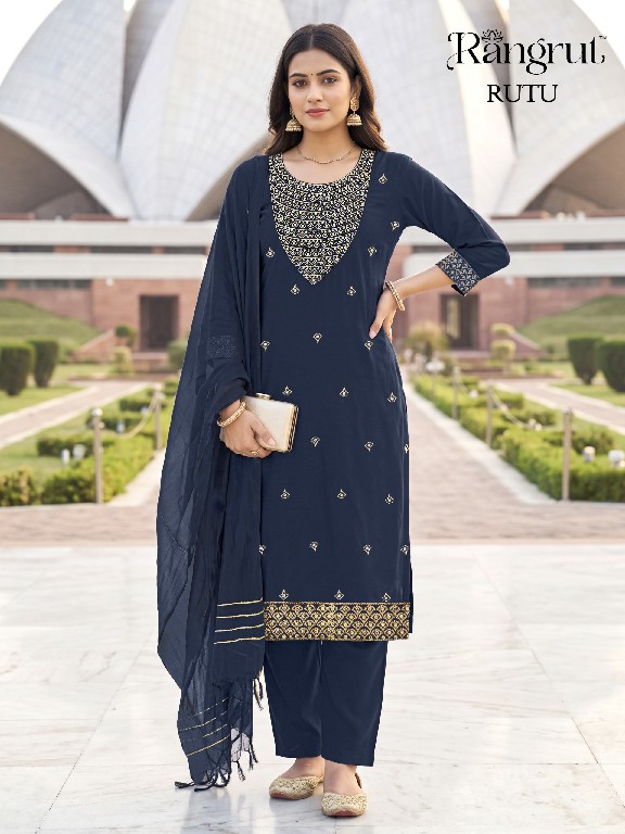 RANGRUT RUTU WHOLESALE READYMADE MALAI CREPE BIG SIZE ELEGANCE 3 PCS SUITS EXPORTER