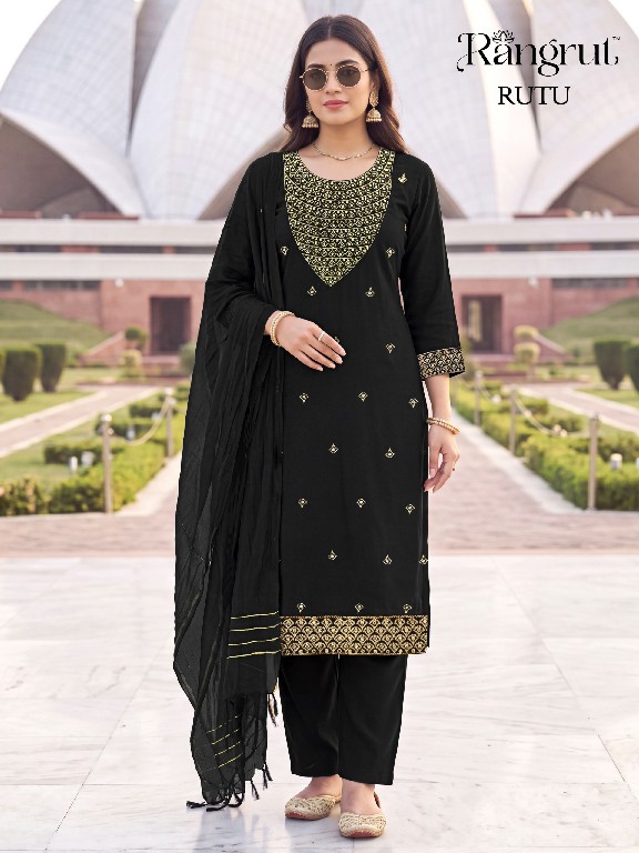 RANGRUT RUTU WHOLESALE READYMADE MALAI CREPE BIG SIZE ELEGANCE 3 PCS SUITS EXPORTER