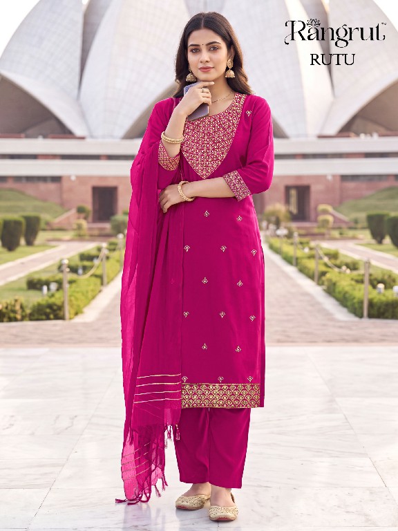 RANGRUT RUTU WHOLESALE READYMADE MALAI CREPE BIG SIZE ELEGANCE 3 PCS SUITS EXPORTER