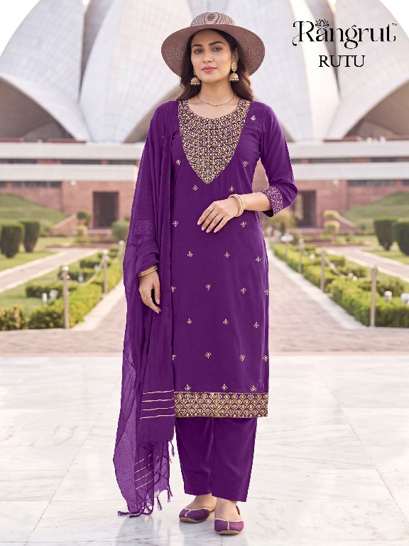 RANGRUT RUTU WHOLESALE READYMADE MALAI CREPE BIG SIZE ELEGANCE 3 PCS SUITS EXPORTER