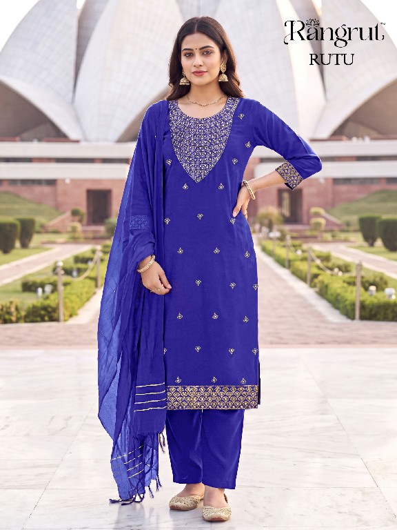 RANGRUT RUTU WHOLESALE READYMADE MALAI CREPE BIG SIZE ELEGANCE 3 PCS SUITS EXPORTER