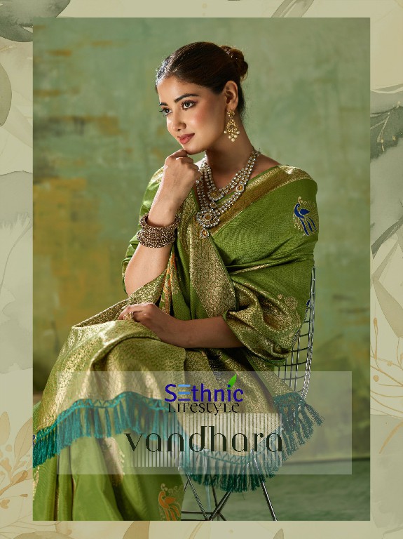 SETHNIC LIFESTYLE VANDHARA WHOLESALE TWILL BANARASI SILK FESTIVE WEAR INDIAN SAREES FOR WOMEN EXPORTER