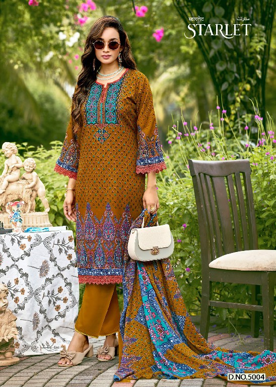 GANESHA STARLET VOL 1 WHOLESALE SOFT COTTON KARACHI STYLE DRESS MATERIAL EXPORTER