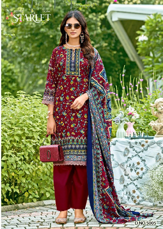 GANESHA STARLET VOL 1 WHOLESALE SOFT COTTON KARACHI STYLE DRESS MATERIAL EXPORTER