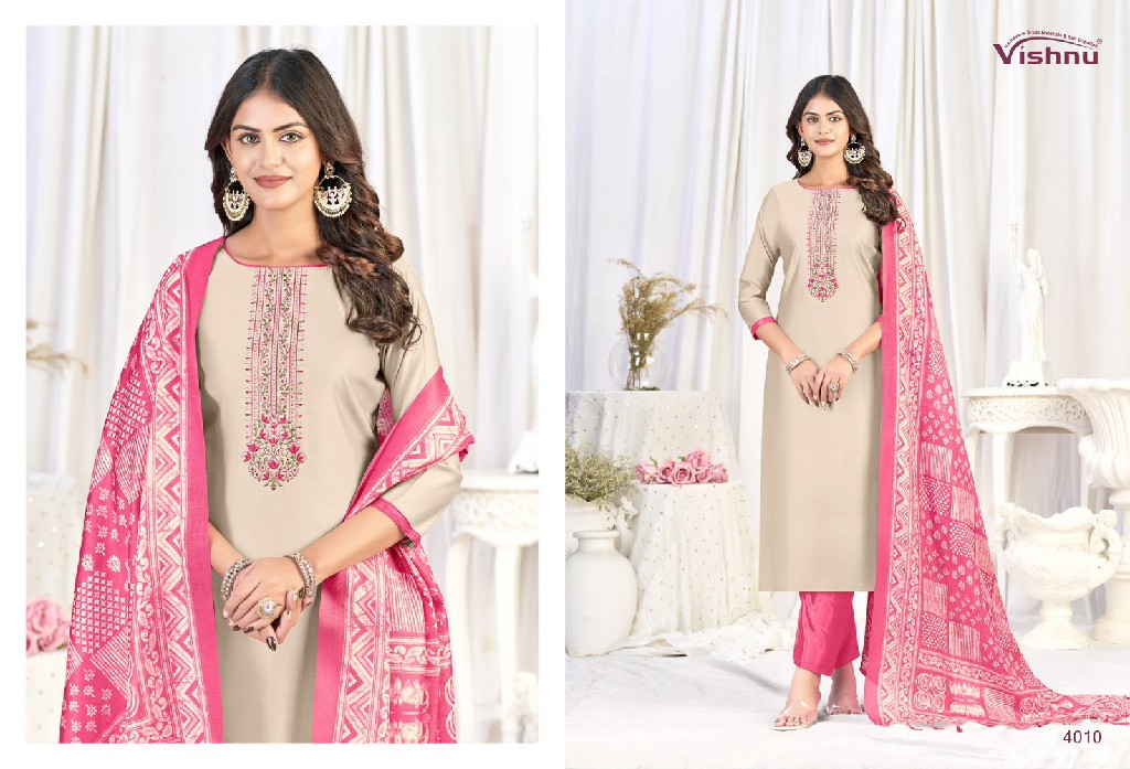 VISHNU EVANKA VOL 16 WHOLESALE ROMAN SILK CLASSIC UNSTITCH SALWAR SUITS SUPPLIER