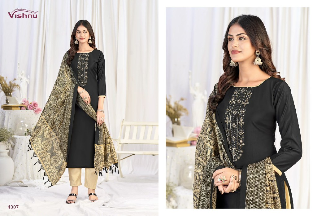 VISHNU EVANKA VOL 16 WHOLESALE ROMAN SILK CLASSIC UNSTITCH SALWAR SUITS SUPPLIER