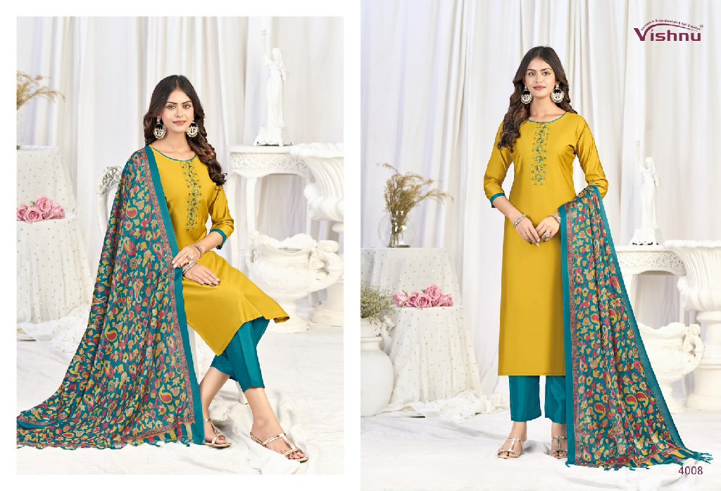 VISHNU EVANKA VOL 16 WHOLESALE ROMAN SILK CLASSIC UNSTITCH SALWAR SUITS SUPPLIER