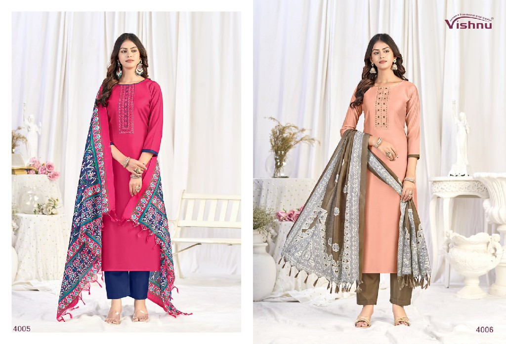 VISHNU EVANKA VOL 16 WHOLESALE ROMAN SILK CLASSIC UNSTITCH SALWAR SUITS SUPPLIER