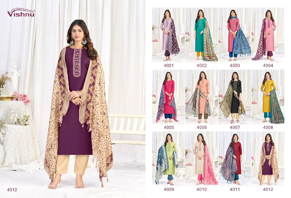 VISHNU EVANKA VOL 16 WHOLESALE ROMAN SILK CLASSIC UNSTITCH SALWAR SUITS SUPPLIER