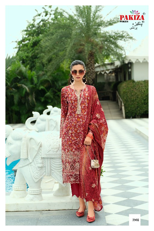 PAKIZA GULL BAHAAR VOL 35 WHOLESALE LAWN CHIKANKARI WORK UNSTITCH SALWAR SUITS FOR EXPORT