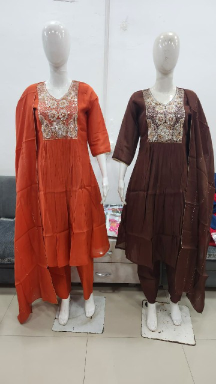 OSSM STYLE D.NO 1769-1776 TO 1779-1790 WHOLESALE READYMADE BEAUTIFUL STYLISH 3 PCS COMBO SET SUITS EXPORTER