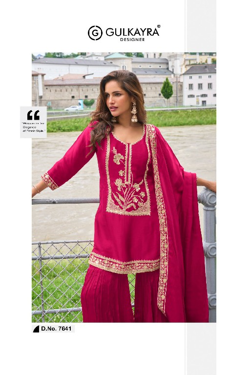 LAVANYA BY GULKAYRA DESIGNER WHOLESALE READYMADE PURE SILK PARTY WEAR TOP SHARARA WITH DUPATTA ONLINE