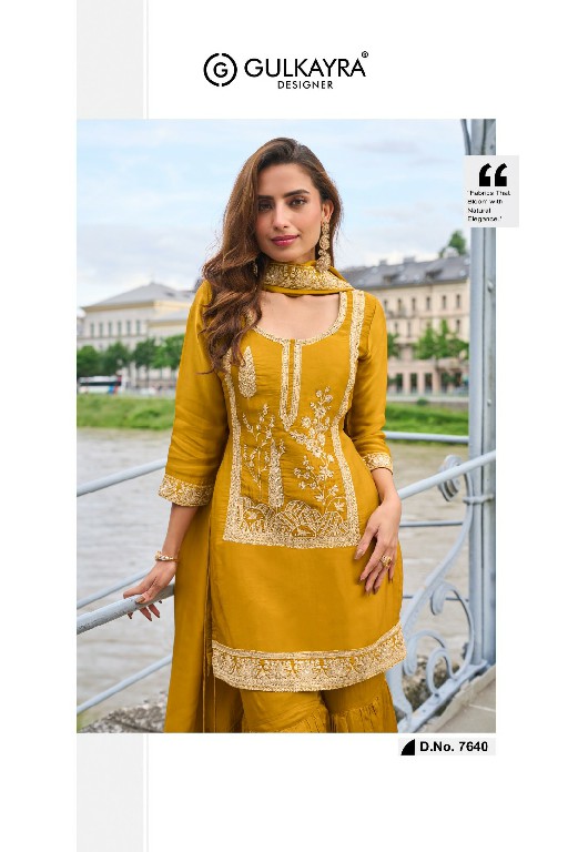 LAVANYA BY GULKAYRA DESIGNER WHOLESALE READYMADE PURE SILK PARTY WEAR TOP SHARARA WITH DUPATTA ONLINE
