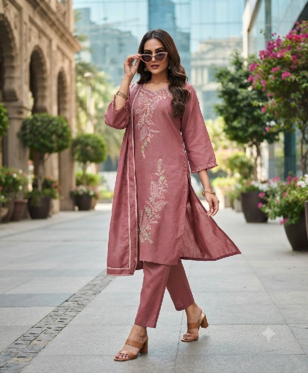 TEXTILEDEAL SANGINI WHOLESALE READYMADE LINEN COTTON AMAZING 3 PCS SUITS EXPORTER