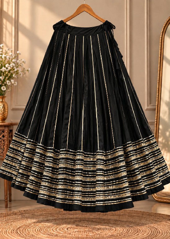 TEXTILEDEAL D.NO 17 WHOLESALE READYMADE ROMAN SILK NAVRATRI SPECIAL LINE SKIRT FOR WOMEN ONLINE