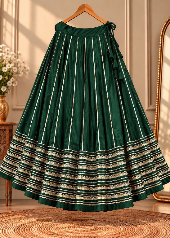 TEXTILEDEAL D.NO 17 WHOLESALE READYMADE ROMAN SILK NAVRATRI SPECIAL LINE SKIRT FOR WOMEN ONLINE