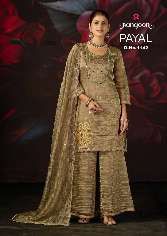 RANGOON PAYAL WHOLESALE READYMADE SALSA WITH WORK EXCLUSIVELY TRENDING 3 PCS SUITS SUPPLIER