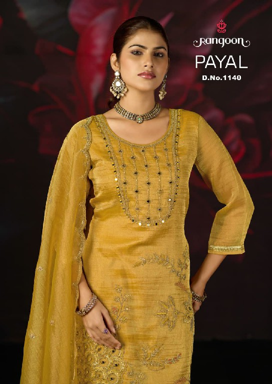 RANGOON PAYAL WHOLESALE READYMADE SALSA WITH WORK EXCLUSIVELY TRENDING 3 PCS SUITS SUPPLIER